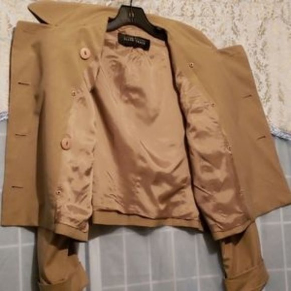 100% SILK LINDA ALLARD ELLEN TRACY CROP JACKET SZ 14 - Picture 5 of 5